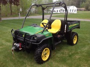 2012 John Deere Gator 855D 4x4 Cab Winch Plow